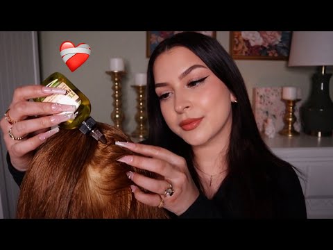 ASMR Scalp Massage~comforting you after a break up🫶🏼