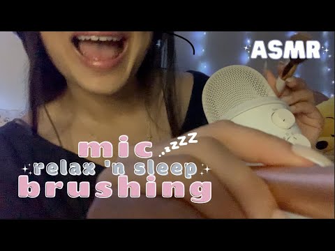 asmr | makeup brush mic brushing no cover // *RELAX AND SLEEP* | no talking