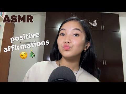 ASMR | Positive Affirmations, Mouth Sounds, Hand Movements 😌🎄