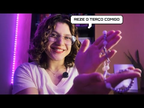 ASMR REZANDO O TERÇO ✨ Durma bem e protegido com a Graça de Deus e a intercessão Nossa Senhora ✨💗