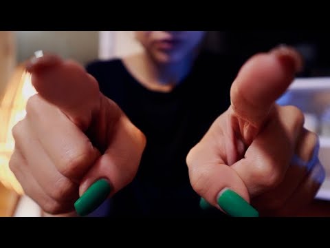 ASMR Up Close Hand Movements Mouth Sounds No Talking | Face Touching, Tracing | Insomnia relief