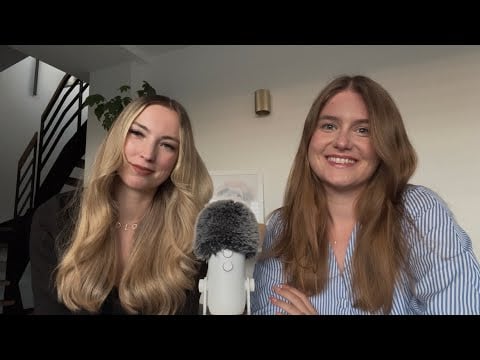 my cousin tries ASMR for the first time (german)