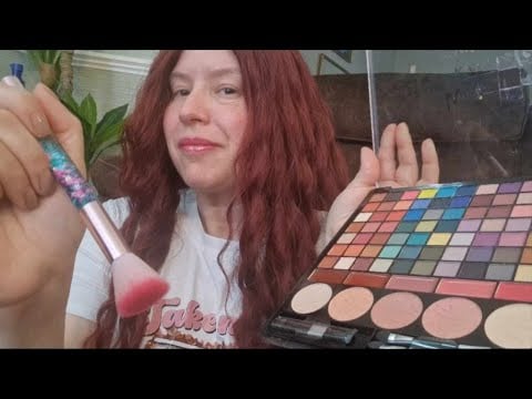 ASMR Best Friend does your morning MAKE UP and Scalp Pamper