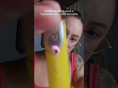 ASMR Medindo voce 📏🤭 #asmr #relax