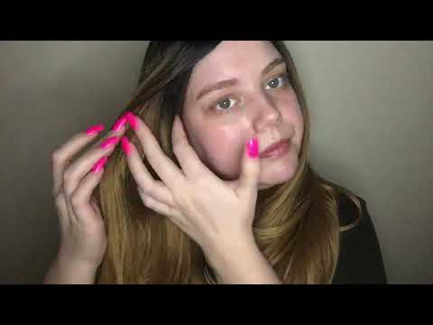 ASMR | Hair Brushing & Play While Chewing Gum (Mouth Sounds)