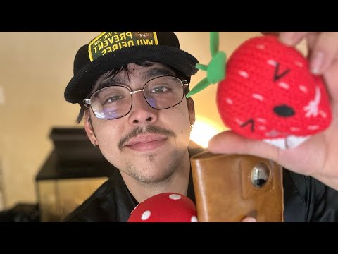 ASMR Fast Hand sounds ,Fabric Scratching, Wallet Gripping and Rambles