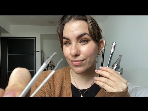 ASMR Eyebrow Tweezing and Plucking