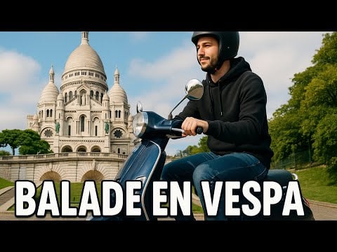 ASMR FR Balade en Vespa à MONTMARTRE