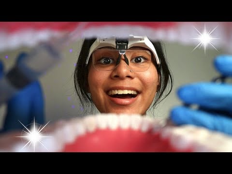 ASMR POV: dentist cleans your teeth 🦷✨