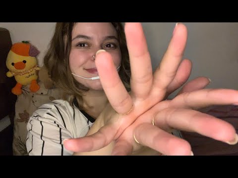 ASMR te fazendo dormir em MENOS DE 10 MIN com Hand Moviments + Hand Sounds 