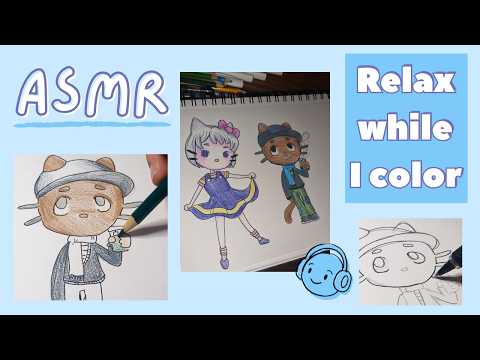 ASMR  Drawing  chococat  Soft Spoken  Gentle Tapping