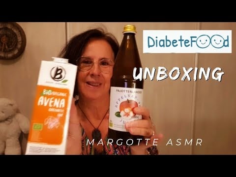 ASMR français collab,avec la marque  Diabetfood box alimentaire pour les personnes diabétiques