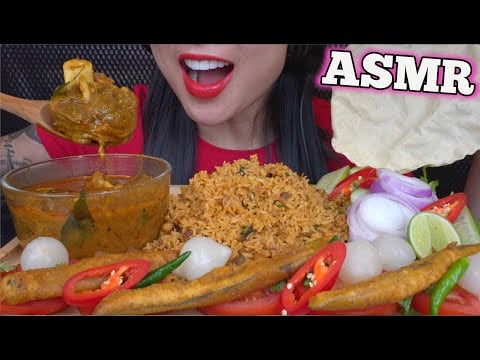 ASMR INDIAN FOOD #3 (EATING SOUNDS) NO TALKING | SAS-ASMR