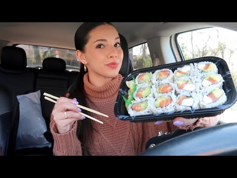 ASMR Eat Lunch With Me | Chatty Sushi Mukbang 🍣