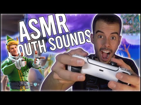 ASMR FAST MOUTH SOUNDS FORTNITE WIN SOLO VS SQUADS 46 KILLS