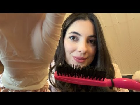 ASMR | PINTANDO SEU CABELO (Sons do mic do celular para Dormir)