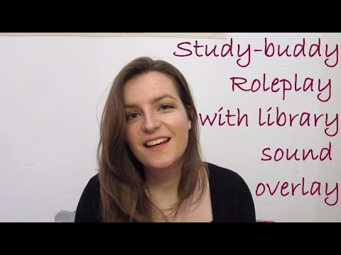 #100 *ASMR* Soft spoken study buddy roleplay with library sounds overlay