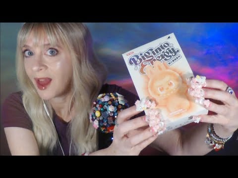 LABUBU Unboxing My First One | ASMR Gum Chewing Whisper