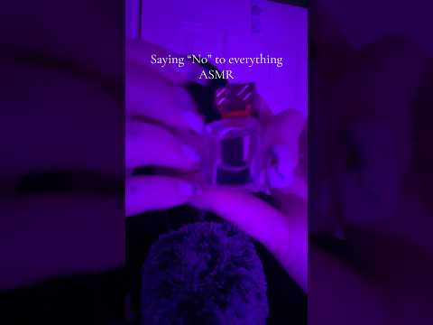 Saying “No” to Everything ASMR #visualtingle #asmrlive #relax #tingles #triggersforsleep #asleep