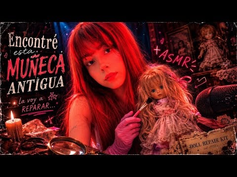 Arreglando a una muñeca antigua | Sonidos relajantes | Andrea ASMR 💓🦋