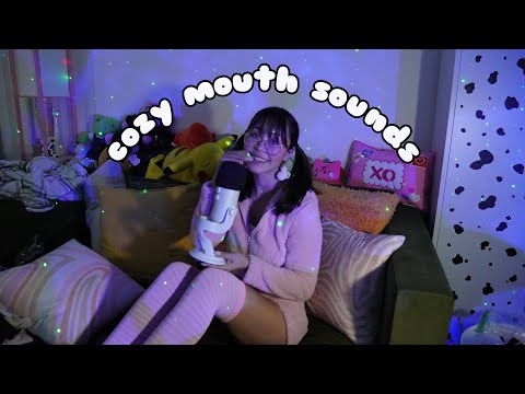 ASMR Comfy Cozy Mouth Sounds (Fast & Slow, Wet & Dry)