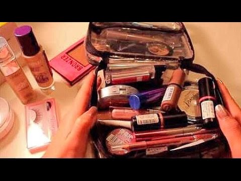 ASMR - Soft Spoken Make Up Bag Show 'N Tell + Tapping