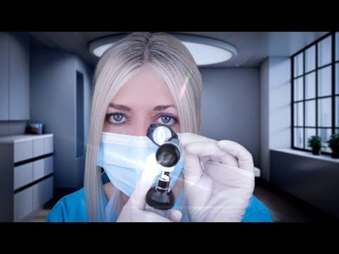 ASMR Ear Exam & Deep Ear Cleaning - Otoscope, Fizzy Drops, Picking, Gloves, Typing 