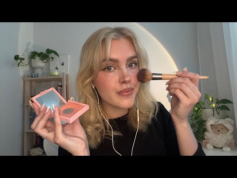 ASMR SUOMI rento meikkivideo | get ready with me | whisper ramble & makeup sounds