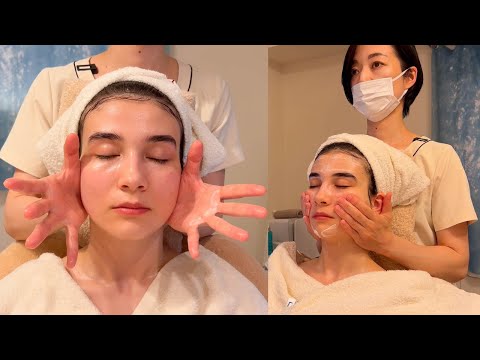 I got Premium Japanese Face massage in Yokohama, Tokyo Japan (soft spoken)