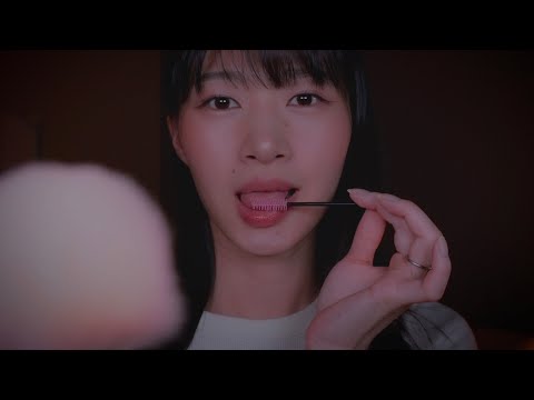 【ASMR】スピットペインティングでメイクしてあげる👅💄