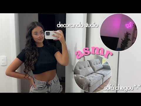 ASMR VLOG - UM DIA COMIGO! ✨| comprinhas pro studio, entrega do sofa…
