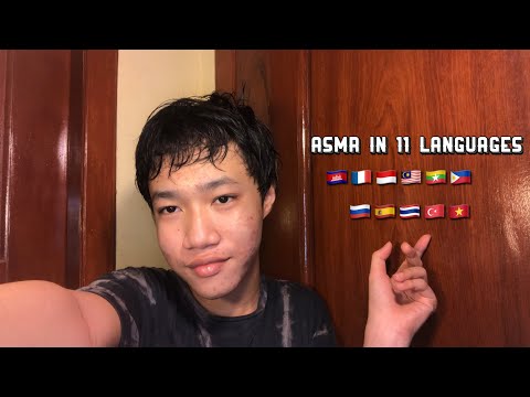 ASMR IN DIFFERENT LANGUAGES 🇰🇭🇵🇭🇮🇩🇫🇷 🇪🇸| Whispering “Hello Everyone” In 11 Languages