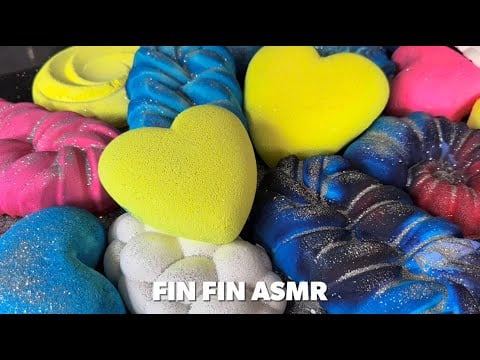 ASMR 💛Yellow 💙Blue 🩷Pink Gym Chalk Crush