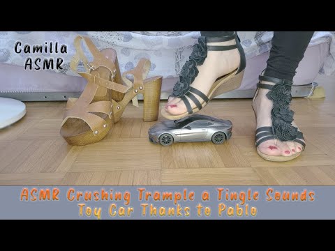 ASMR Crushing Trample a Tingle Sounds Toy Car Thanks to Pablo