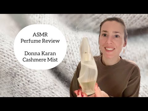 ASMR Perfume Review - Donna Karan Cashmere Mist -  ￼Glass Tapping & Whispers