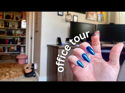 office walkaround asmr tour - whispers & taps for sleep