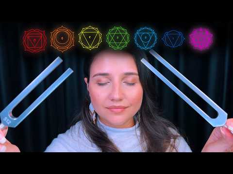 ASMR para desbloquear TODOS os 7 Chakras • Limpeza da Aura • Equilíbrio e Cura para Dormir e Relaxar