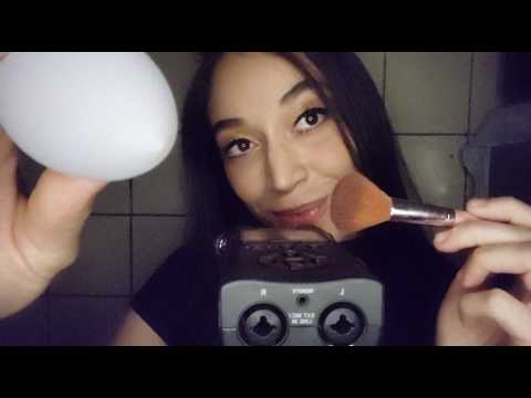 Asmr Sons e objetos aleatórios no Tascam (dedos nas cápsulas, cotonetes e +)