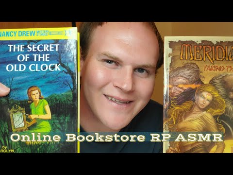 ASMR - Online Bookstore Roleplay - Nancy Drew, Graphic Novels, Whispers, Page Flipping, Reading,