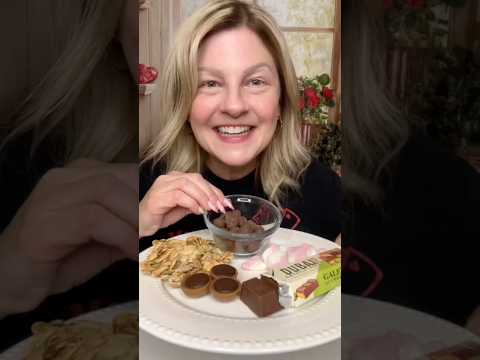 Sampling Our Snack Plate 😋💕⭐️ #asmr #snackplate #eating #asmrsnacks ✨