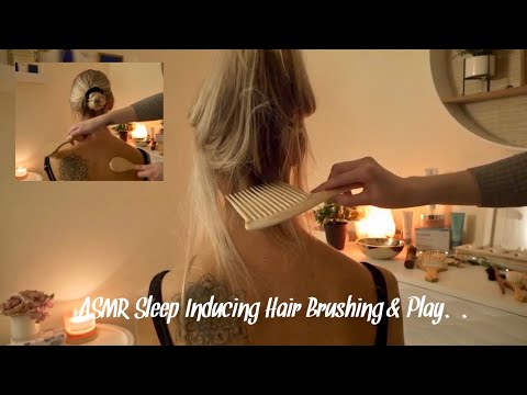 ASMR Extremely Tingly Hair Play & Brushing my Friends Beautiful, Long, Soft hair (No Talking).