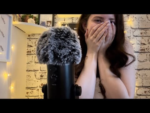 ASMR - Face Reveal + Mic Scratching 🤍(I’m so nervous 😂)