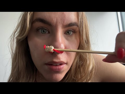 ASMR  best friend examines you 