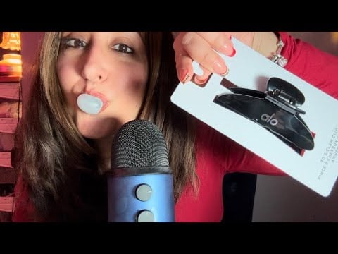 Get Sleepy ASMR Gum Chewing Alo Haul: Unboxing / Tapping/ Tingly Whispers / Personal Attention