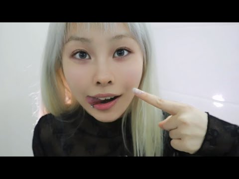 ASMR Tongue Piercing Eating &Biting &Chewing