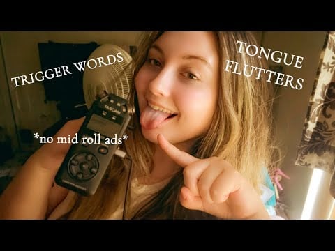 TURNING TRIGGER WORDS➡️TONGUE FLUTTERS *no mid roll ads* u WILL get tingles to this ASMR *intense*
