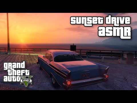 GTA ASMR 🌆 Taking You For a Sunset Drive 🌆 Ear to Ear Whispering