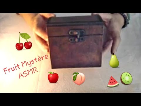 ASMR français BOITE FRUIT MYSTERE ear to ear ( respiration, breathing )