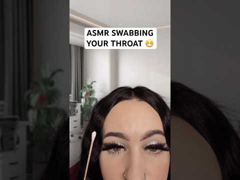 [ASMR] Swabbing Your Throat For Sickness 😷 #shorts