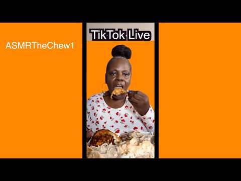 TikTok Live | Eating Kroger's Rotisserie Chicken Potato Salad With A Sonic's Cherry Cream Slushy 15